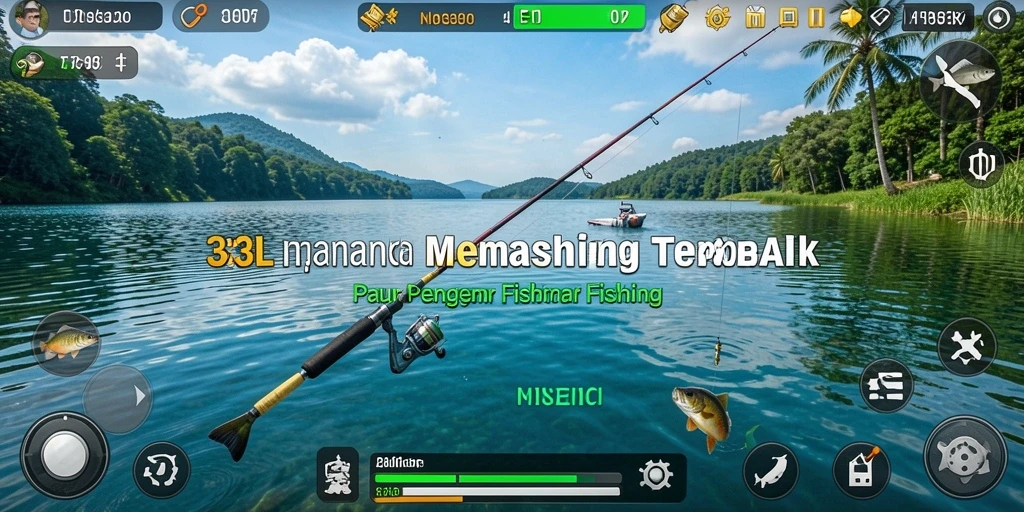 Tampilan gameplay seru dalam aksi memancing di 33L.