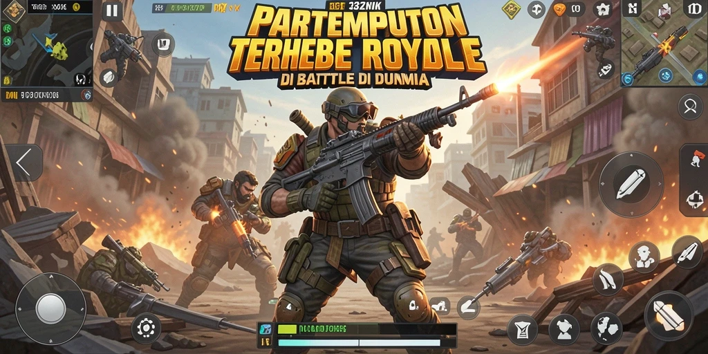 Gameplay seru dalam pertempuran Battle Royale 33ZK.