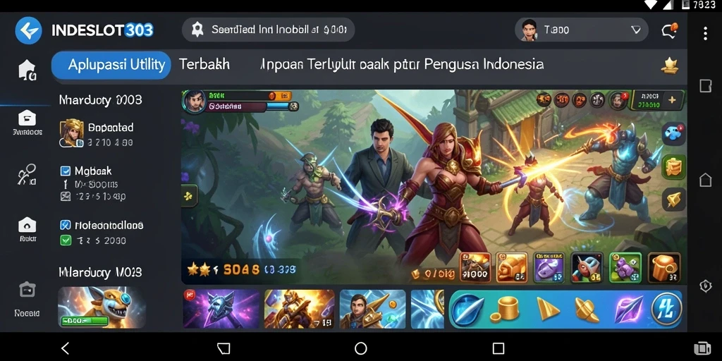 Tampilan antarmuka INDESLOT303 yang intuitif dan menarik.