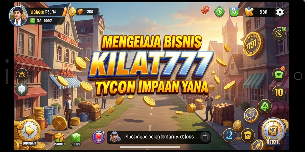 Screenshot gameplay KILAT777 menampilkan momen seru dalam mengelola bisnis Tycoon.