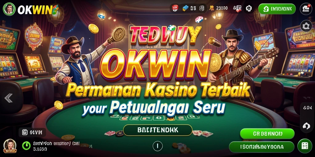Tampilan gameplay Kasino yang seru dan menarik di OKWIN.