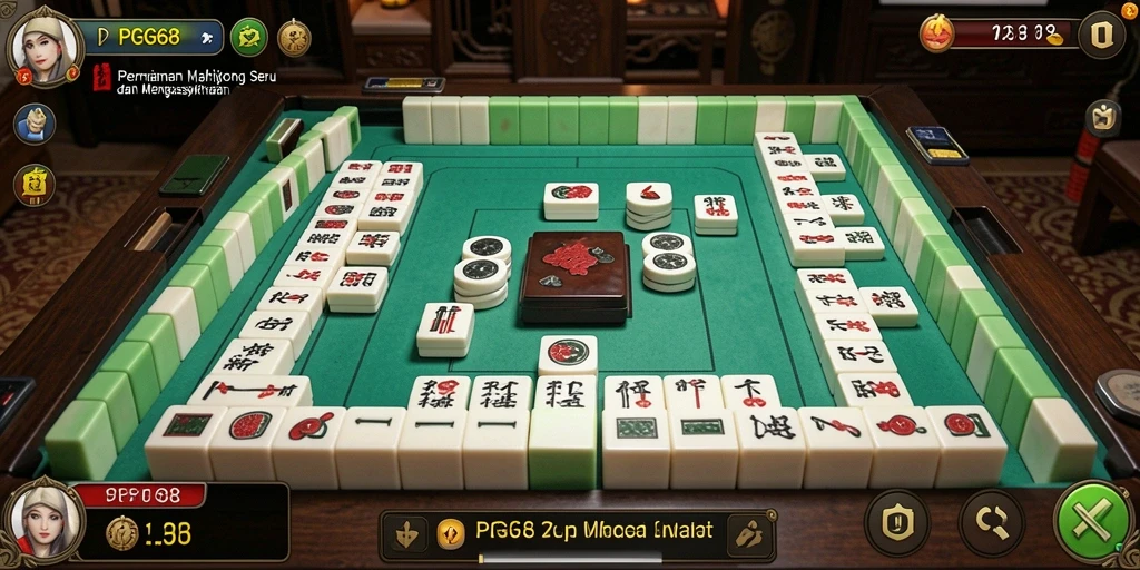 Tampilan gameplay Mahjong yang menarik di PGG68.