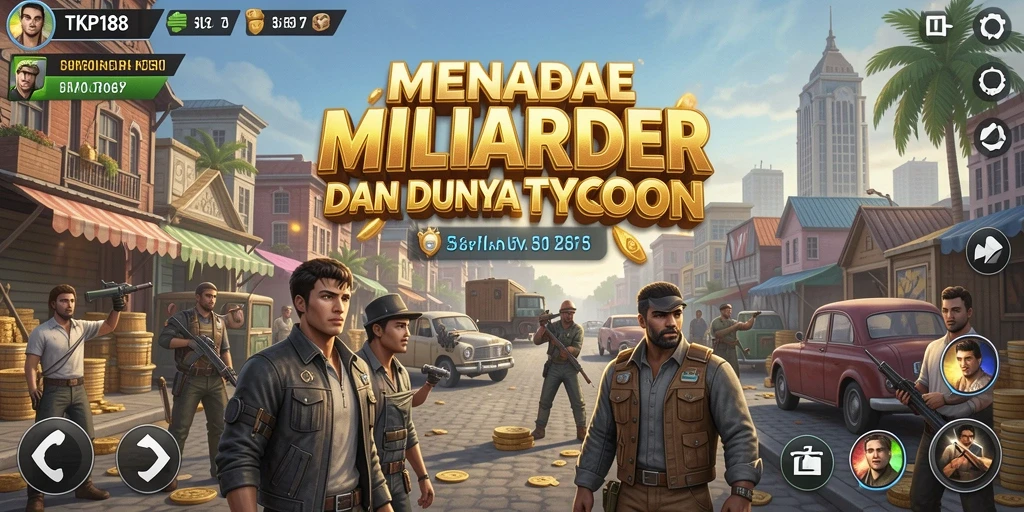 Tampilan gameplay TKP188 menampilkan suasana bisnis yang realistis dan mendebarkan.