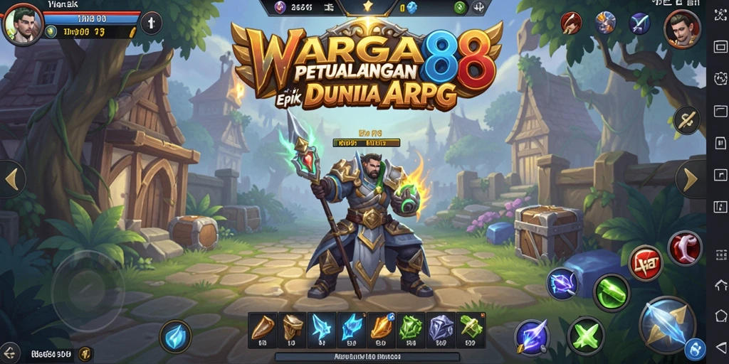 Tampilan seru gameplay ARPG WARGA88 yang menantang.