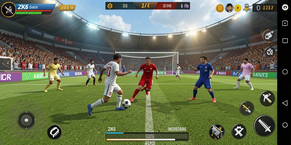 Tangkapan layar dari gameplay ZK6 yang menegangkan dan mengasyikkan.